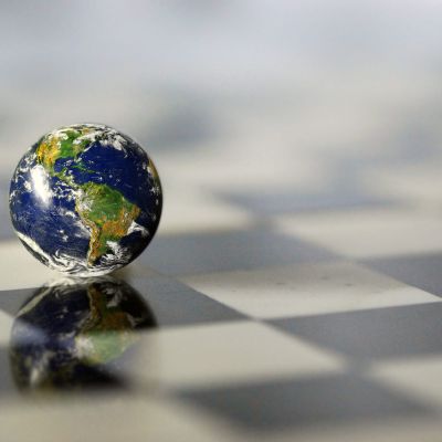Earth on a chessboard