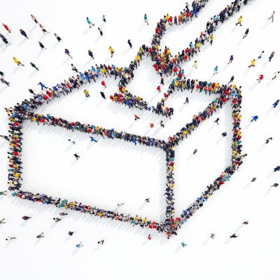 3D rendering of people elections